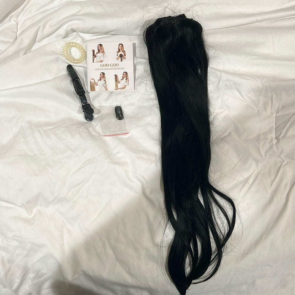 GOO GOO Clip in Hair Extensions Real Human Hair Extensions Clip ins

Brand New